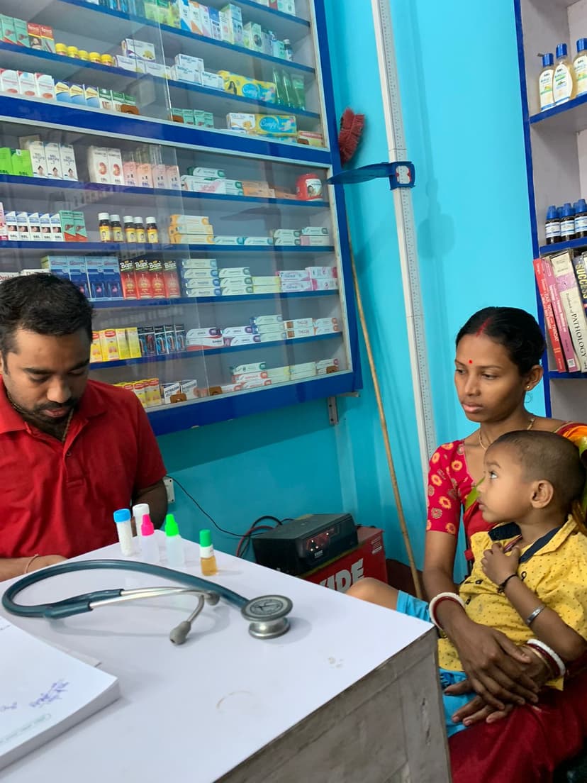 Patient visit at Care and Cure Homoeopathic Clinic